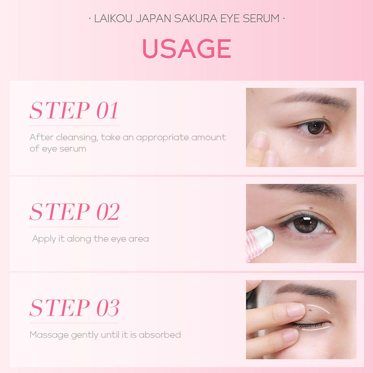 LAIKOU - Sérum Roller à l'Essence de Sakura