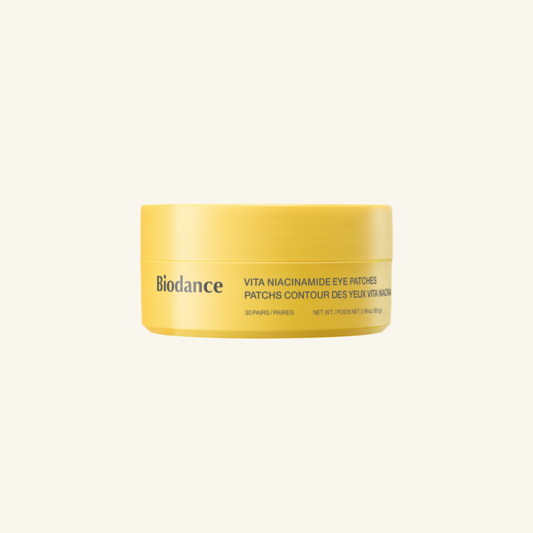 BIODANCE Vita Niacinamide Eye Patches – Parches de ojos de hidrogel con niacinamida 85 g (60 parches / 30 pares)