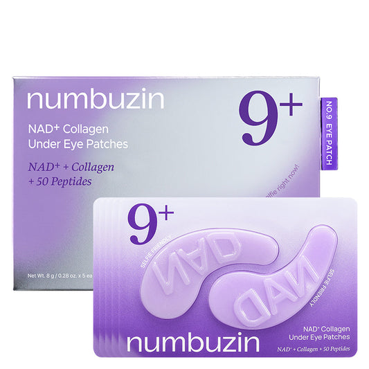 Numbuzin No.9 NAD+ Collagen Under Eye Patches 5 paires de 8 g — Patchs contour des yeux