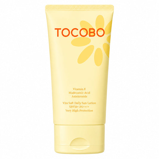 Tubo TOCOBO Vita Soft Daily Sun Lotion SPF50+ PA++++, formato de 150 ml