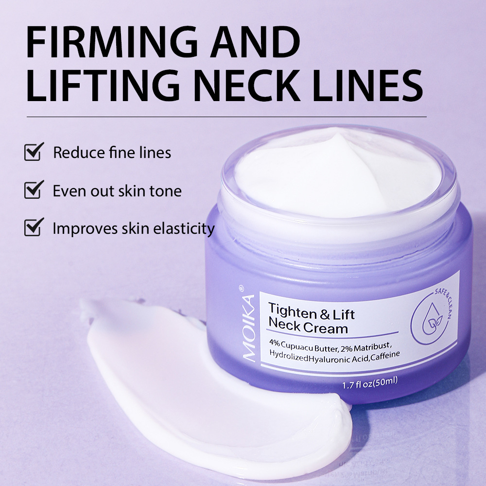 Crème Raffermissante Cou et Décolleté – Effet Lifting Anti-Rides pour Peau Lisse