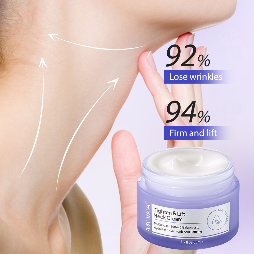 Crème Raffermissante Cou et Décolleté – Effet Lifting Anti-Rides pour Peau Lisse