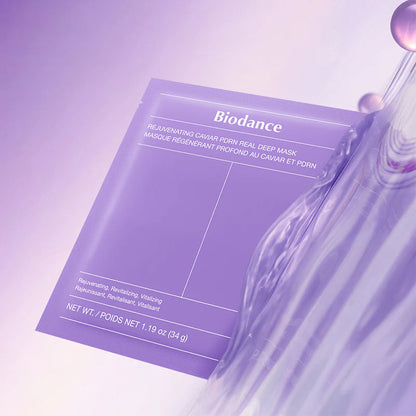 BIODANCE Rejuvenating Caviar PDRN Real Deep Mask – Premium Masks x4