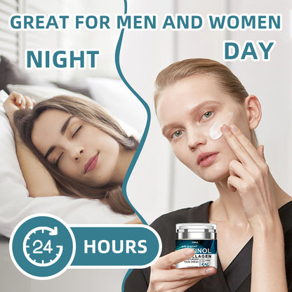 Collagen Face Cream with Retinol and Hyaluronic Acid – Anti-Aging Day &amp; Night Moisturizer
