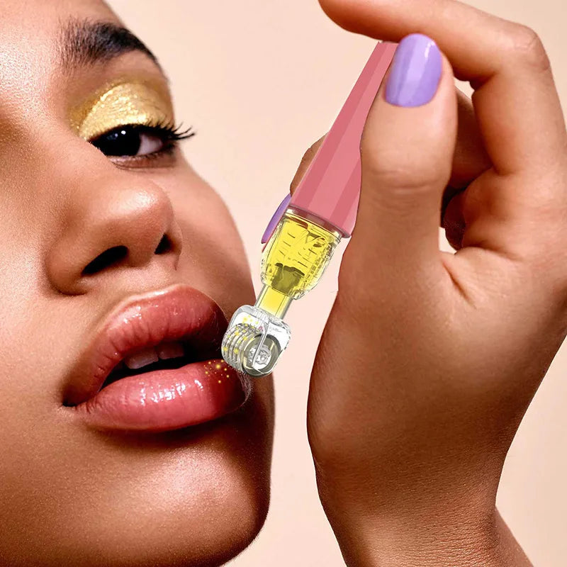 Derma Roller Titanium: Cuidado labial específico, estimulación y aplicador de sérum