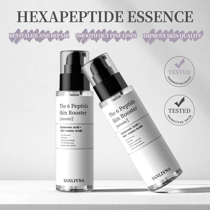 The 6 Peptide Skin Booster Serum | Anti-Wrinkle, Radiance and Hydration Serum