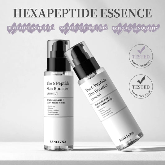 The 6 Peptide Skin Booster Sérum | Sérum Anti-Rides, Éclat et Hydratation