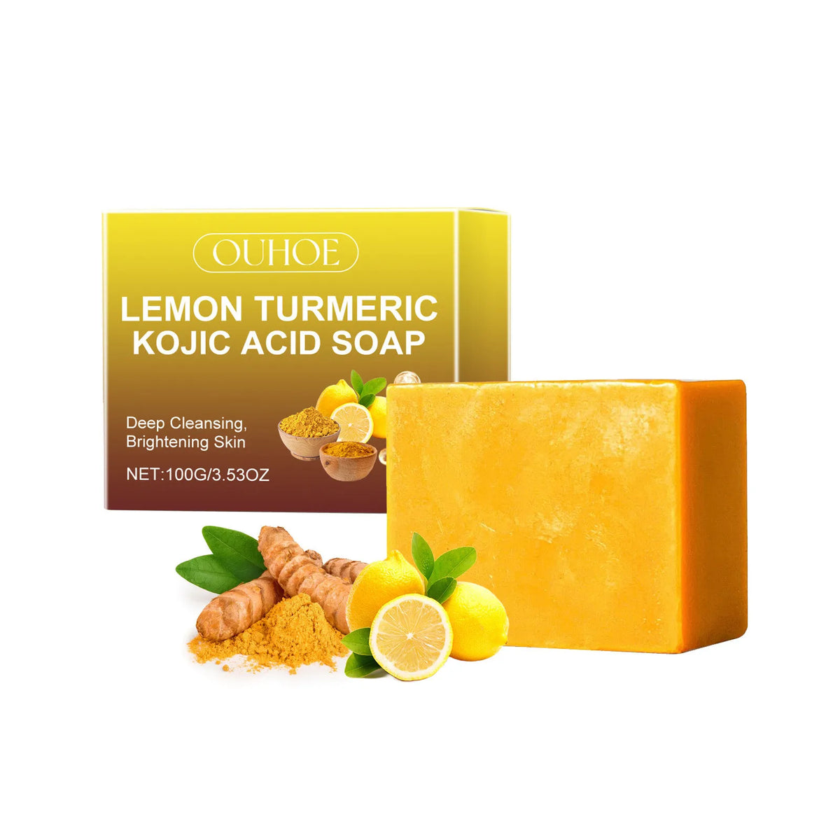 Savon au Citron, Curcuma et Acide Kojique