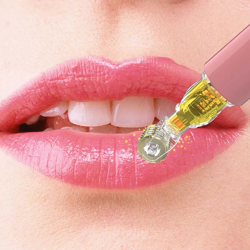 Derma Roller Titanium: Cuidado labial específico, estimulación y aplicador de sérum