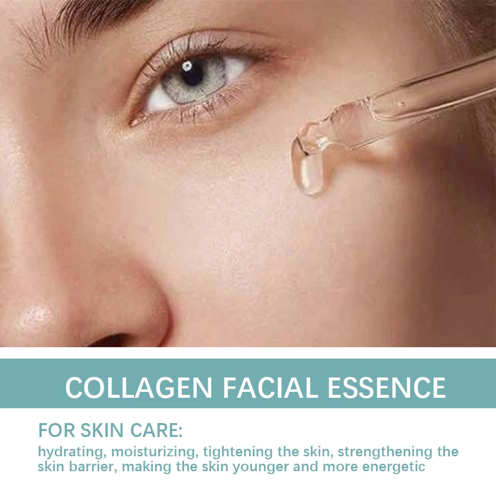 Esencia facial de colágeno: hidratante antiedad y radiante