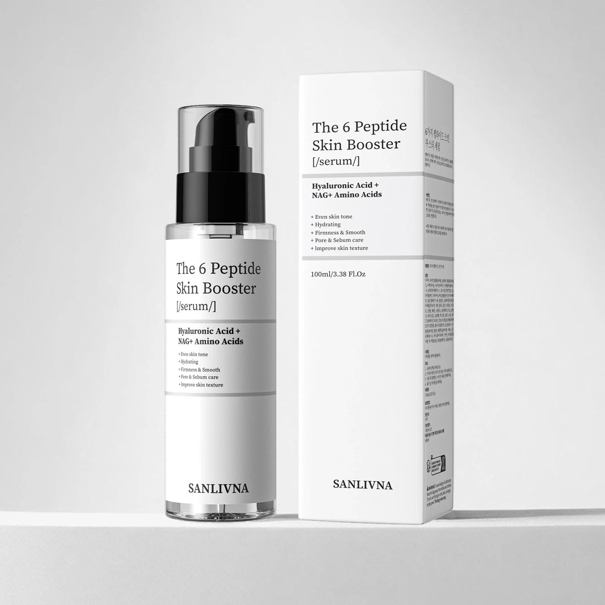 The 6 Peptide Skin Booster Serum | Anti-Wrinkle, Radiance and Hydration Serum