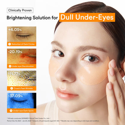 Abib Glutathione Kojic Acid Eye Patch Vita Jelly – Parches de ojos luminosidad con glutatión 90 g (60 parches)