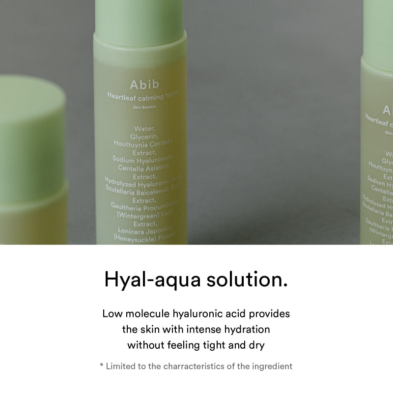 Abib Heartleaf Calming Toner Skin Booster – Lotion hydratante au heartleaf 200 ml