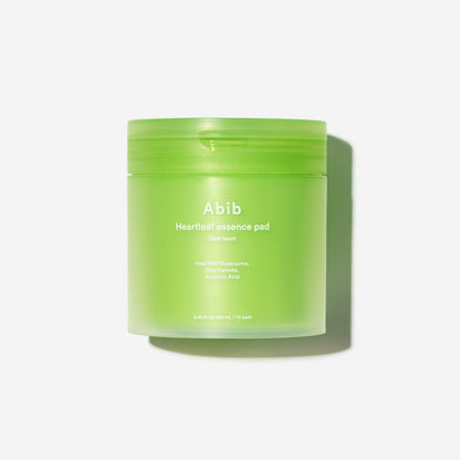 Abib Heartleaf Essence Pad Clear Touch – Pads visage au heartleaf 250 ml (70 pads)