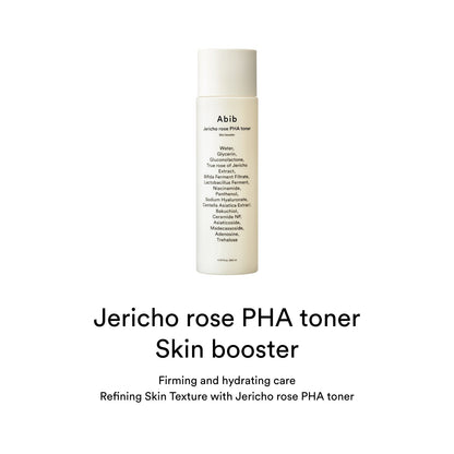 Abib Jericho Rose PHA Toner Skin Booster – Tónico exfoliante suave con PHA 200 ml