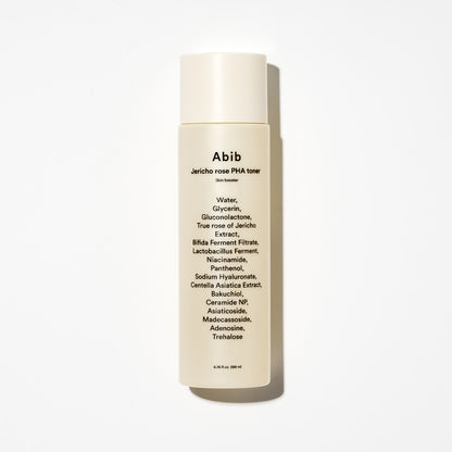 Abib Jericho Rose PHA Toner Skin Booster – Tónico exfoliante suave con PHA 200 ml