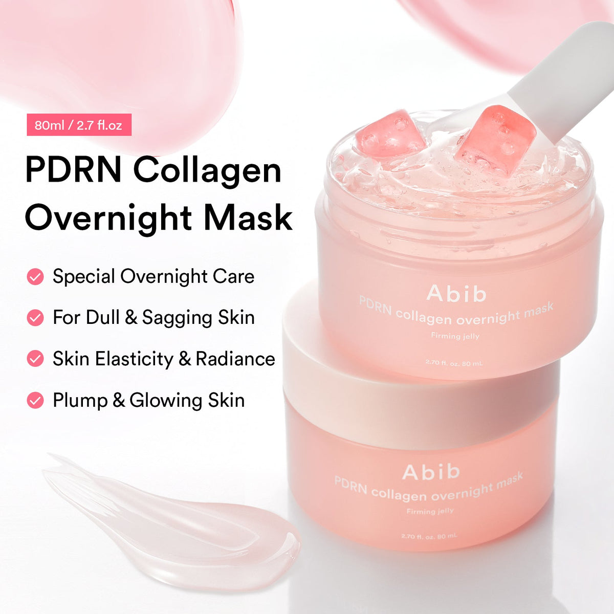 Abib PDRN Collagen Overnight Mask Firming Jelly – Mascarilla de noche PDRN y colágeno 80 ml