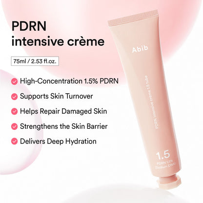 Abib PDRN Intensive Crème 1.5 Tube – Crème hydratante PDRN 75 ml
