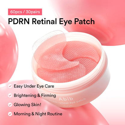 Abib PDRN Retinal Eye Patch Glow Jelly (60EA) – PDRN and retinal eye patches 84 g (60 patches / 30 pairs)