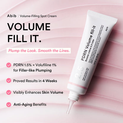 Abib PDRN Volume Fill-it Booster Crème 2.5 Tube – PDRN booster cream 30 ml