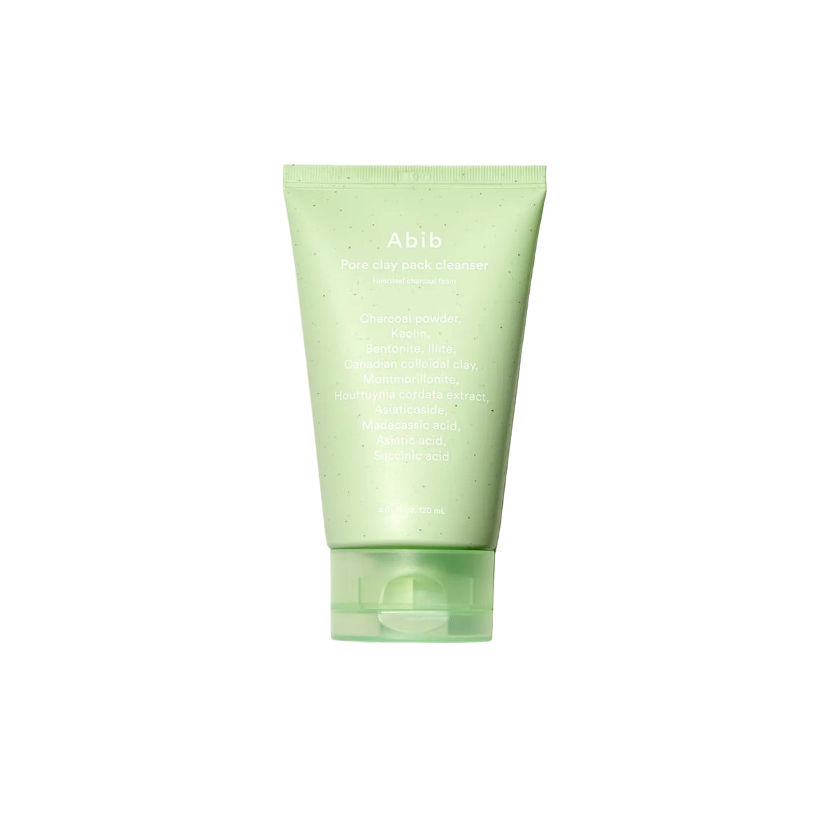 Abib Pore Clay Pack Cleanser Heartleaf Charcoal Foam – Nettoyant masque argile et charbon 120 ml