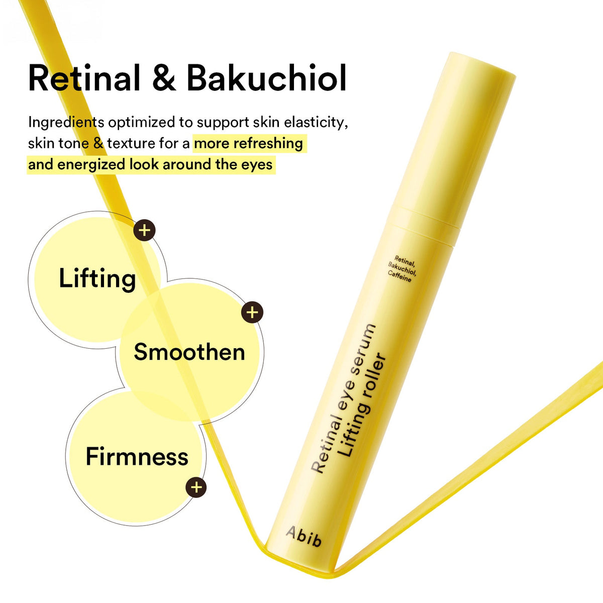 Abib Retinal Eye Serum Lifting Roller – Sérum yeux au rétinal avec roller 15 ml