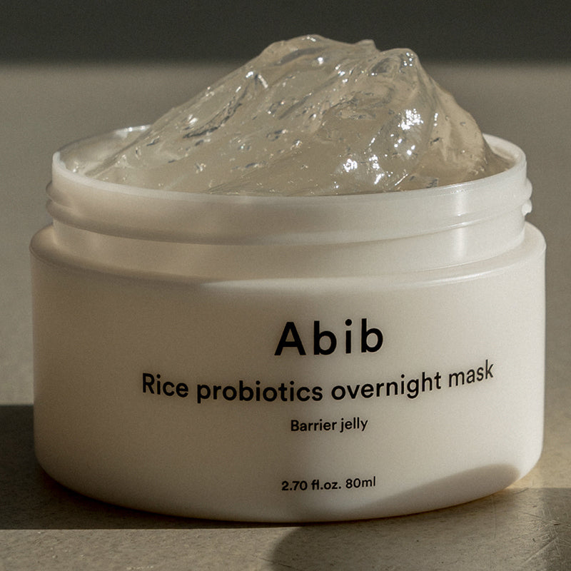 Abib Rice Probiotics Overnight Mask Barrier Jelly – Rice and ferments overnight mask 80 ml