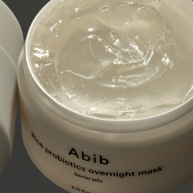 Abib Rice Probiotics Overnight Mask Barrier Jelly – Rice and ferments overnight mask 80 ml