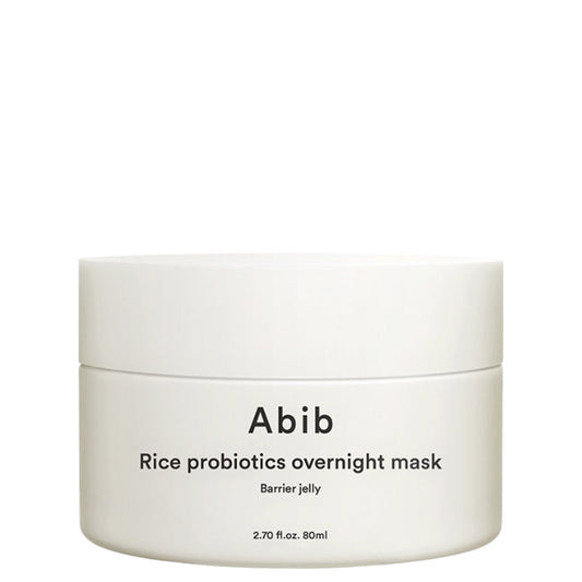 Abib Rice Probiotics Overnight Mask Barrier Jelly – Masque de nuit au riz et ferments 80 ml