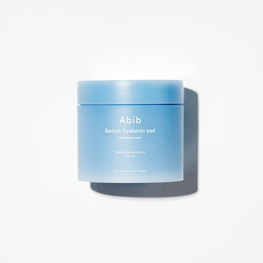 Abib Sedum Hyaluron Pad Hydrating Touch, pot de 165 ml contenant 75 pads