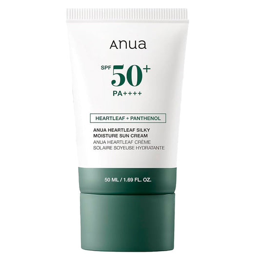 ANUA Heartleaf Silky Moisture Sun Cream – Crème solaire au heartleaf 50ml