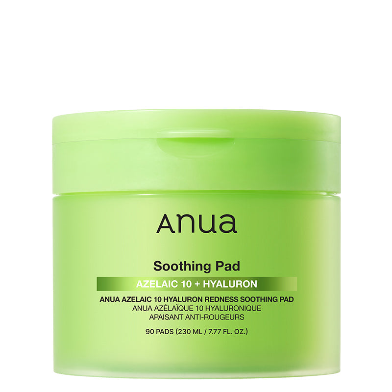 Anua Azelaic 10 Hyaluron Redness Soothing Pad – Pads visage acide azélaïque et hyaluronique 230 ml / 90 pads