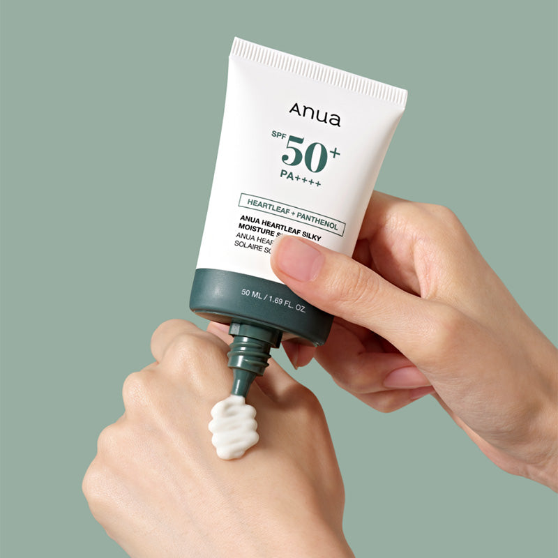 ANUA Heartleaf Silky Moisture Sun Cream – Heartleaf sunscreen cream 50ml