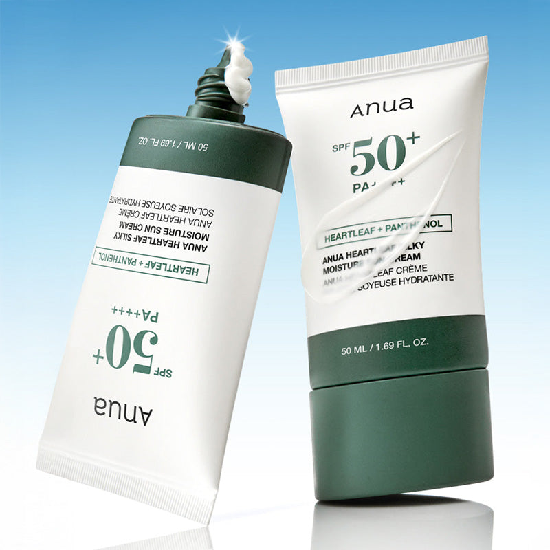 ANUA Heartleaf Silky Moisture Sun Cream – Heartleaf sunscreen cream 50ml