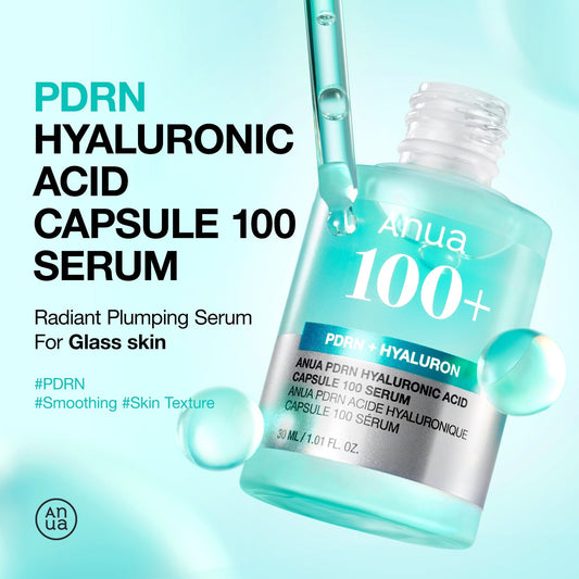 Anua PDRN Hyaluronic Acid Capsule 100 Serum – Sérum hydratant PDRN et acide hyaluronique 30 ml