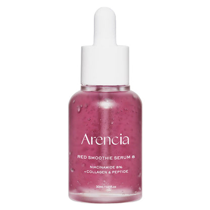 Arencia Fresh Red Smoothie Serum 8 – Sérum éclat collagène et niacinamide 30 ml