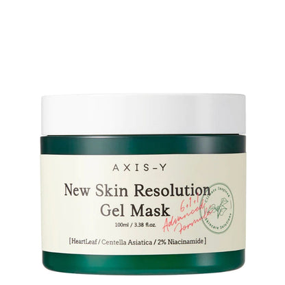 AXIS-Y New Skin Resolution Gel Mask – Mascarilla gel con aclarado niacinamida y cica 100 ml