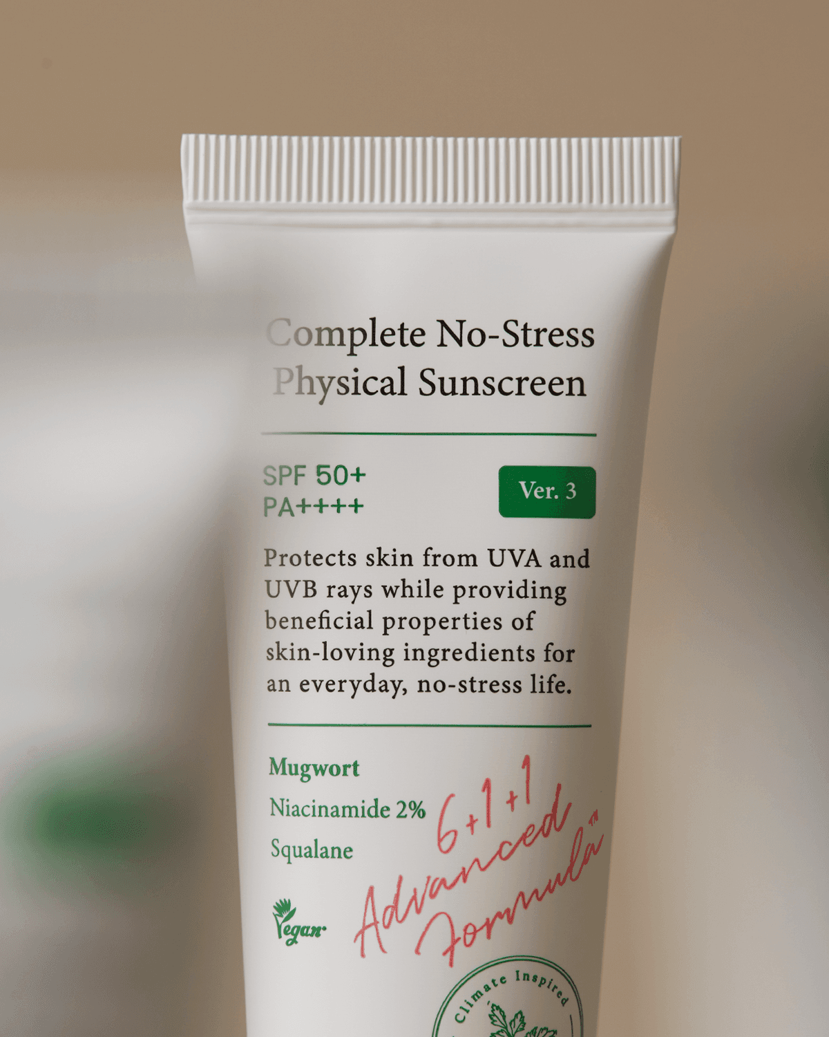 AXIS-Y Complete No-Stress Physical Sunscreen V.3 – Protector solar mineral SPF 50+ PA++++ 50 ml