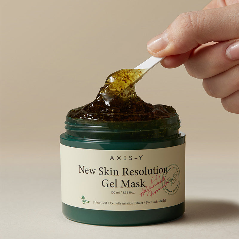 AXIS-Y New Skin Resolution Gel Mask – Mascarilla gel con aclarado niacinamida y cica 100 ml