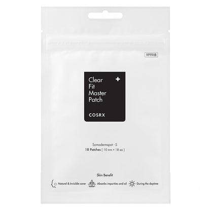 COSRX Clear Fit Master Patch – Parches para granitos Clear Fit 18 parches (10 mm diameter)