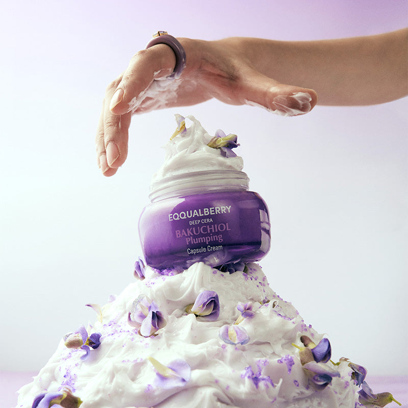 EQQUALBERRY Bakuchiol Plumping Capsule Cream – Crema facial con bakuchiol 50 ml