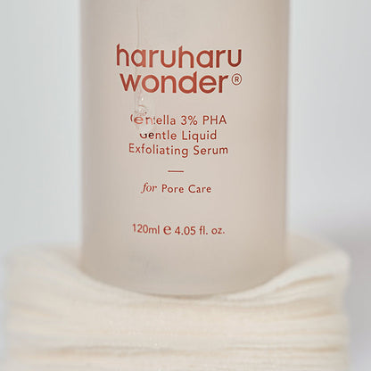 Haruharu Wonder Centella 3% PHA Gentle Liquid Exfoliating Serum – Sérum exfoliant Centella PHA 3 % 120ml