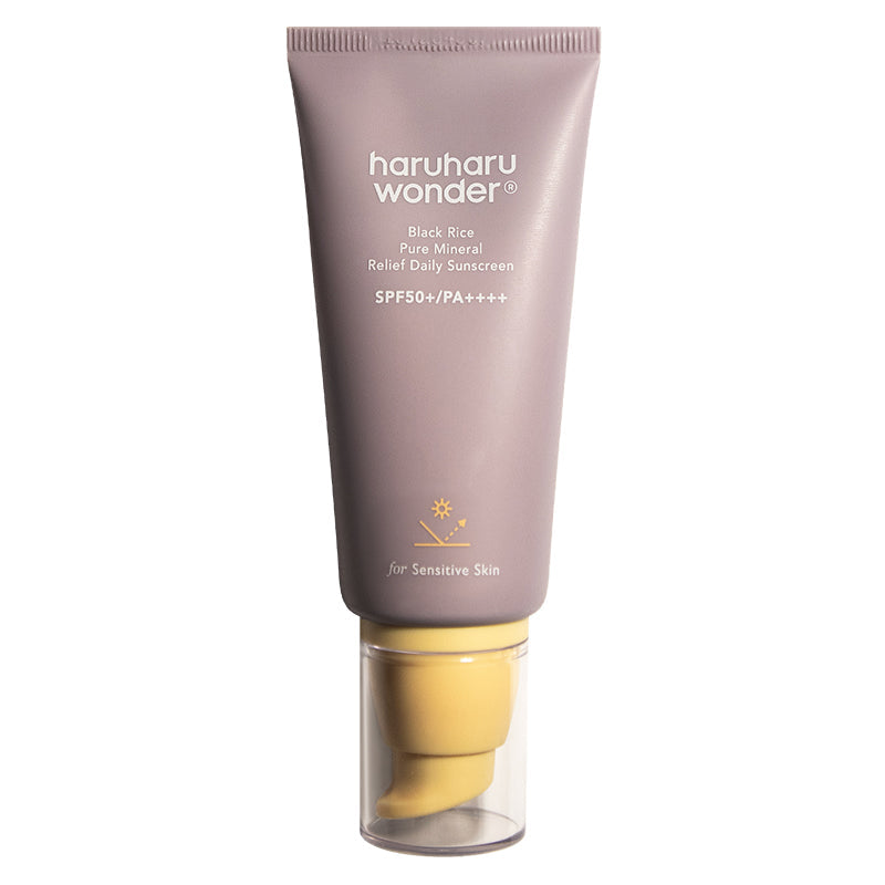 Haruharu Wonder Black Rice Pure Mineral Relief Daily Sunscreen – Crème solaire minérale Black Rice SPF50+ PA++++ 50 ml