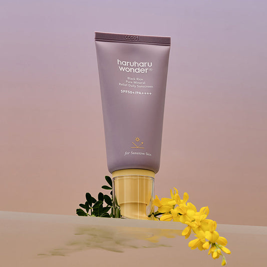 Haruharu Wonder Black Rice Pure Mineral Relief Daily Sunscreen – Crème solaire minérale Black Rice SPF50+ PA++++ 50 ml