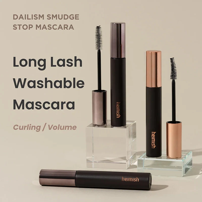 Heimish Dailism Smudge Stop Mascara Curling Black – Máscara de pestañas negra Curling 9 g