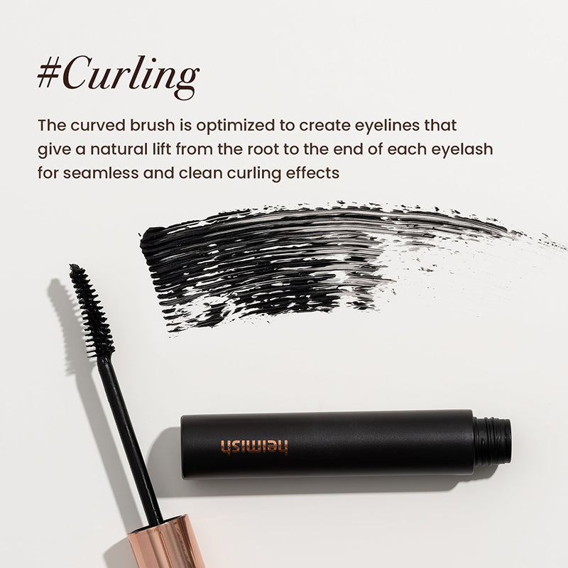 Heimish Dailism Smudge Stop Mascara Curling Black – Máscara de pestañas negra Curling 9 g