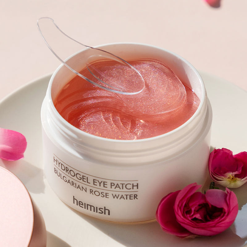 Heimish Bulgarian Rose Water Hydrogel Eye Patch – Patches yeux hydrogel à la rose 60 patches (30 paires)
