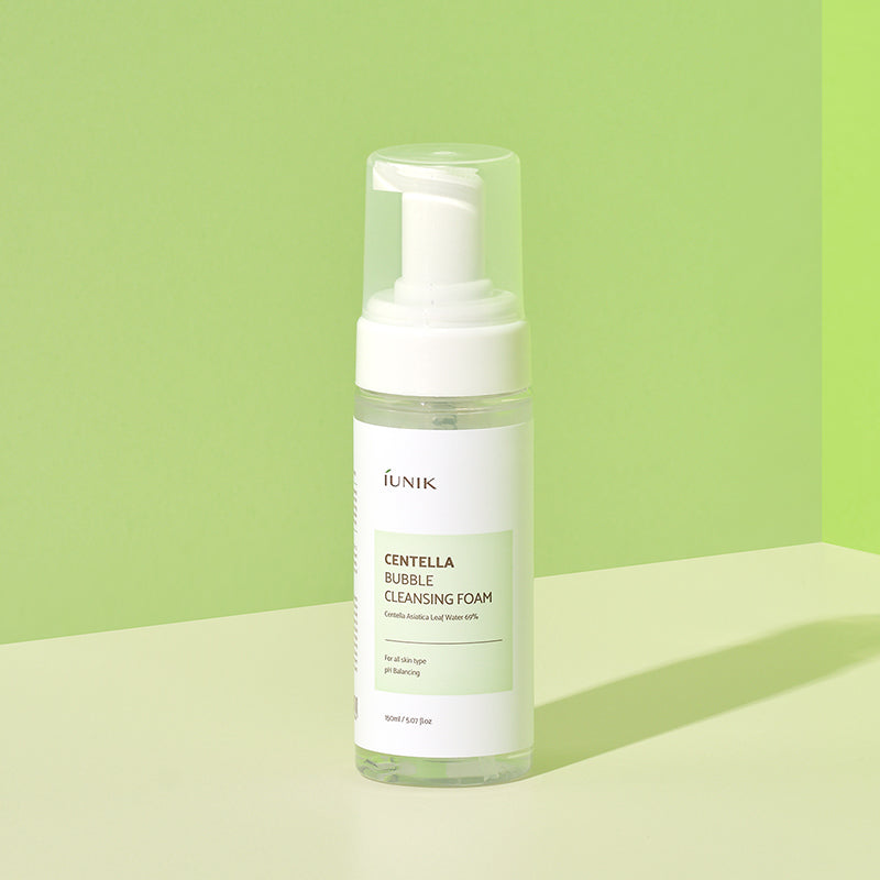 iUNIK Centella Bubble Cleansing Foam – Mousse nettoyante Centella Bubble 150 ml