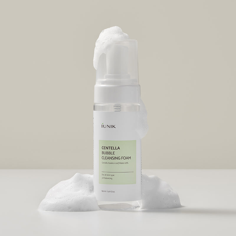 iUNIK Centella Bubble Cleansing Foam – Mousse nettoyante Centella Bubble 150 ml