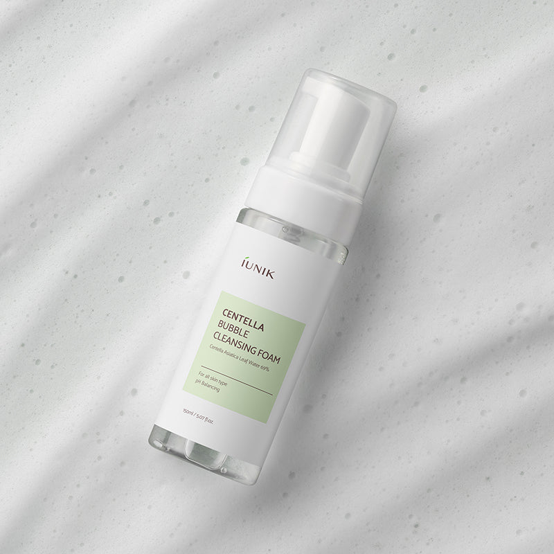 iUNIK Centella Bubble Cleansing Foam – Mousse nettoyante Centella Bubble 150 ml